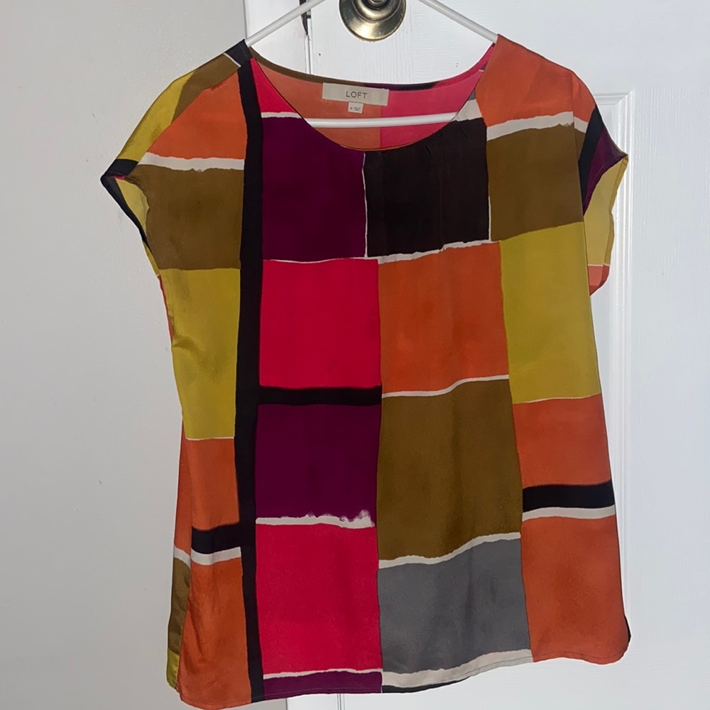 Loft short sleeve blouse